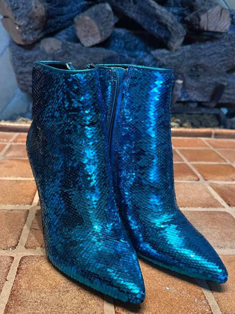 alice + olivia Women's Blue Boots